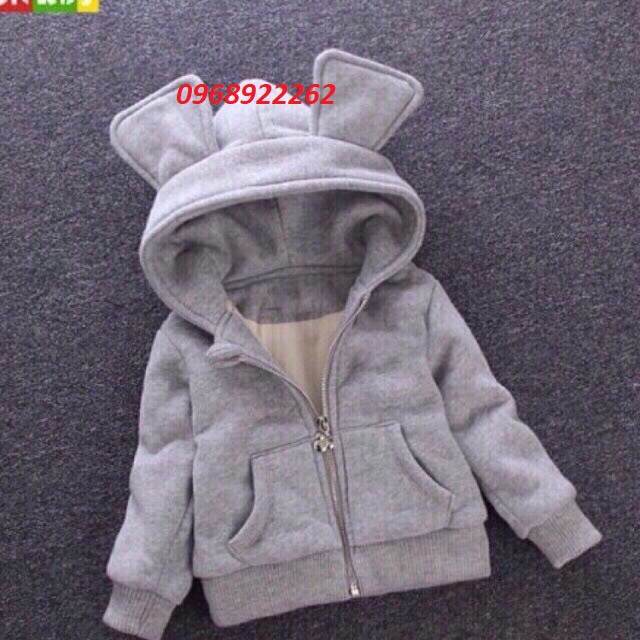 Áo khoác nỉ dầy ấm cho bé từ 7-25kg
