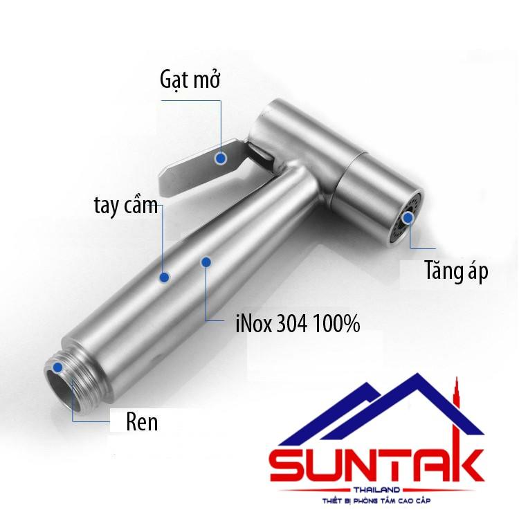 [HCM]Đầu vòi xịt vệ sinh bằng inox 304 nước mạnh chỗng rỉ giá rẻ VX 02