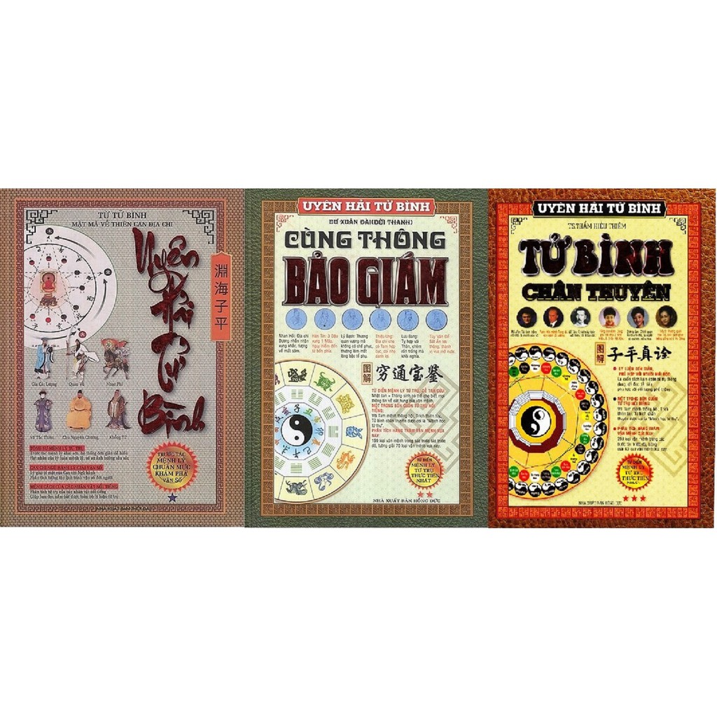 nguyetlinhbook Sách - Combo 3 Cuốn Uyên Hải Tử Bình + Cùng Thông Bảo Giám +Tử Bình Chân Thuyên - Nhiều Tác Giả.