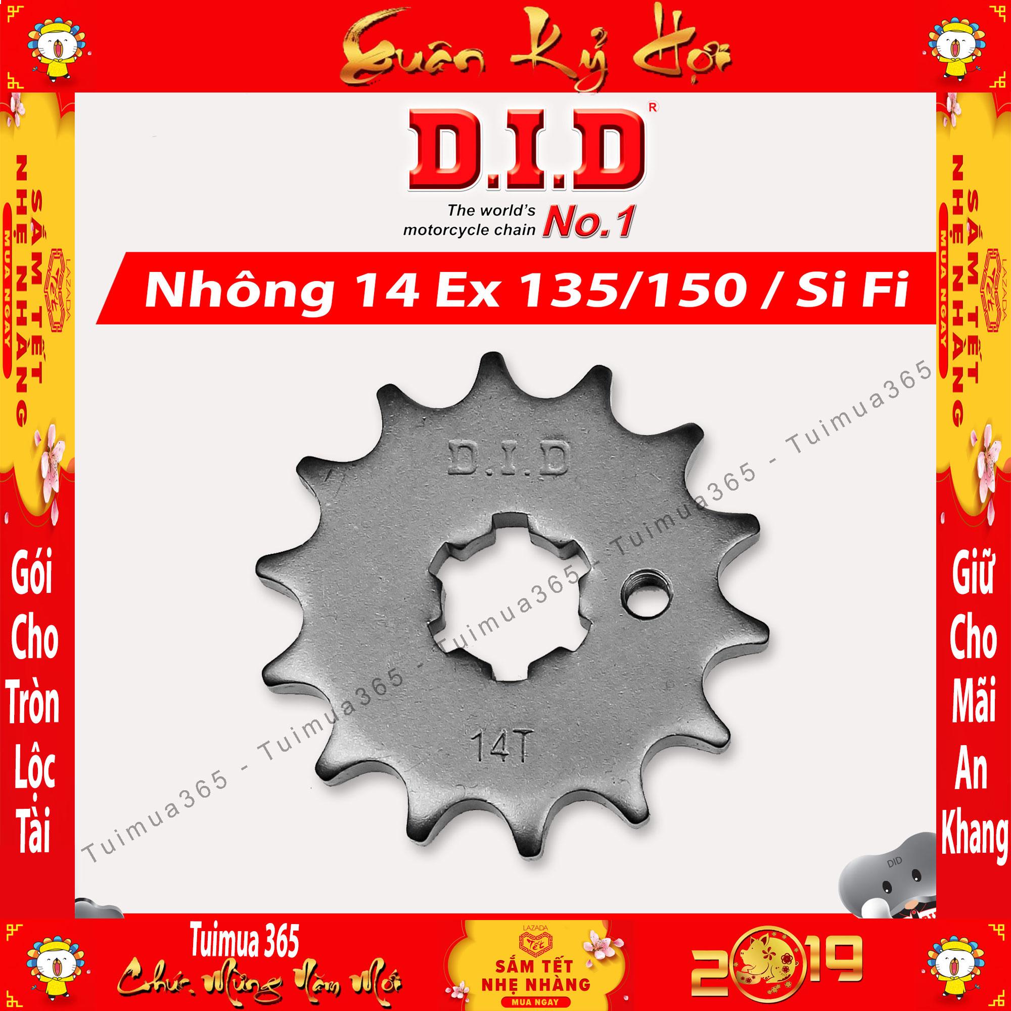 Nhông 14t did cho yamaha sirius fi / exciter 135 / exciter 150cc