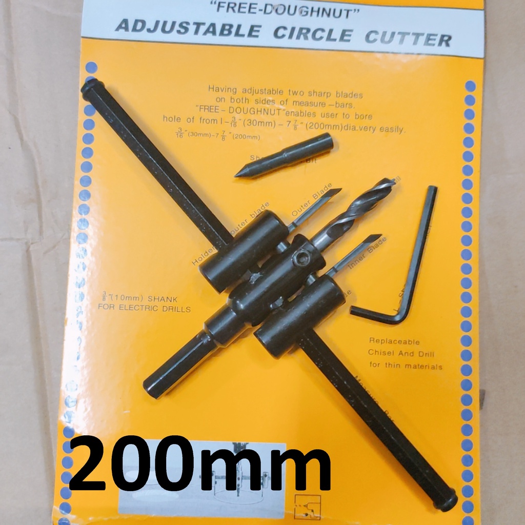 Mũi khoan khoét lỗ thùng loa, lỗ đèn thạch cao 200mm