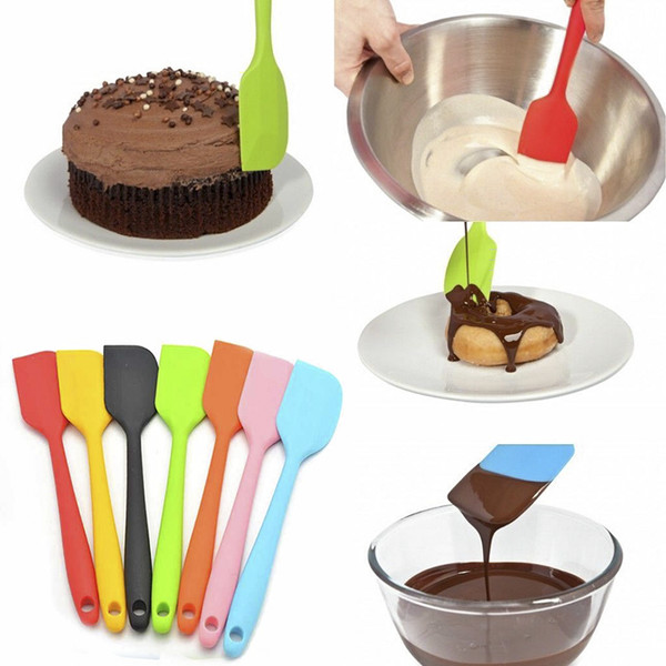 Cây vét bột dẻo - phới dẹt vét bột chịu nhiệt silicone spatula 27 cm sp000242
