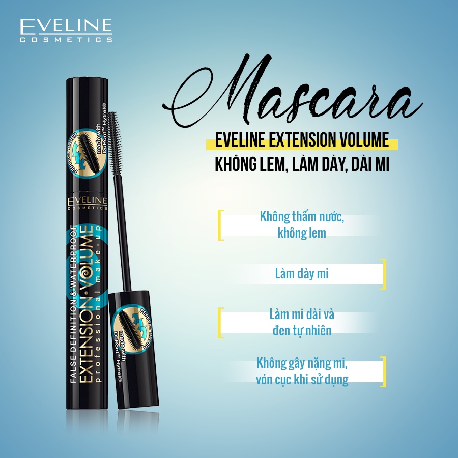 Mascara eveline làm dày mi công nghệ 4d – nga