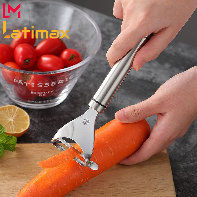 Nạo hoa quả - Nạo rau củ hoa cầm tay inox 304 cao cấp Latimax bào gọt hoa quả cực nhanh, an toàn và bền đẹp