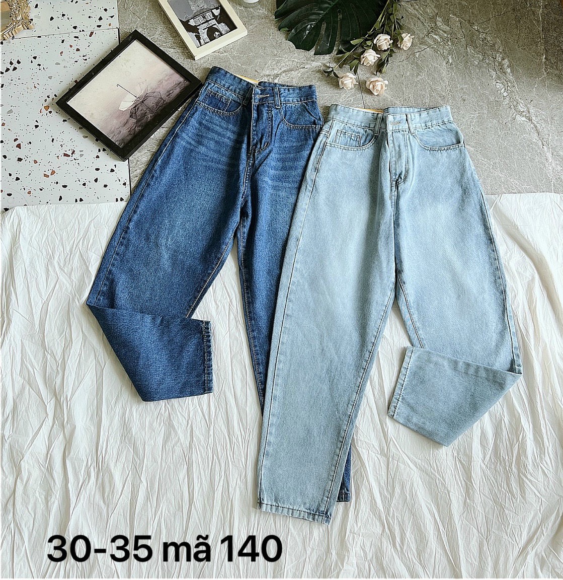 Quần baggy jean nữ bigsize từ 55kg đến 80kg hàng VNXK chất jean cao cấp thời trang jean 2KJean MS140