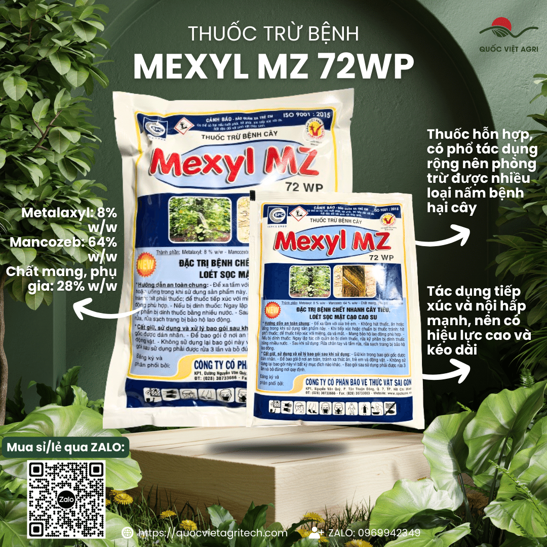 Thuốc trừ bệnh - mexyl mz 72wp -