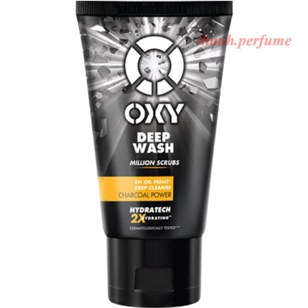 Sữa rửa mặt nam 50g oxy sạch nhờn có hạt massage