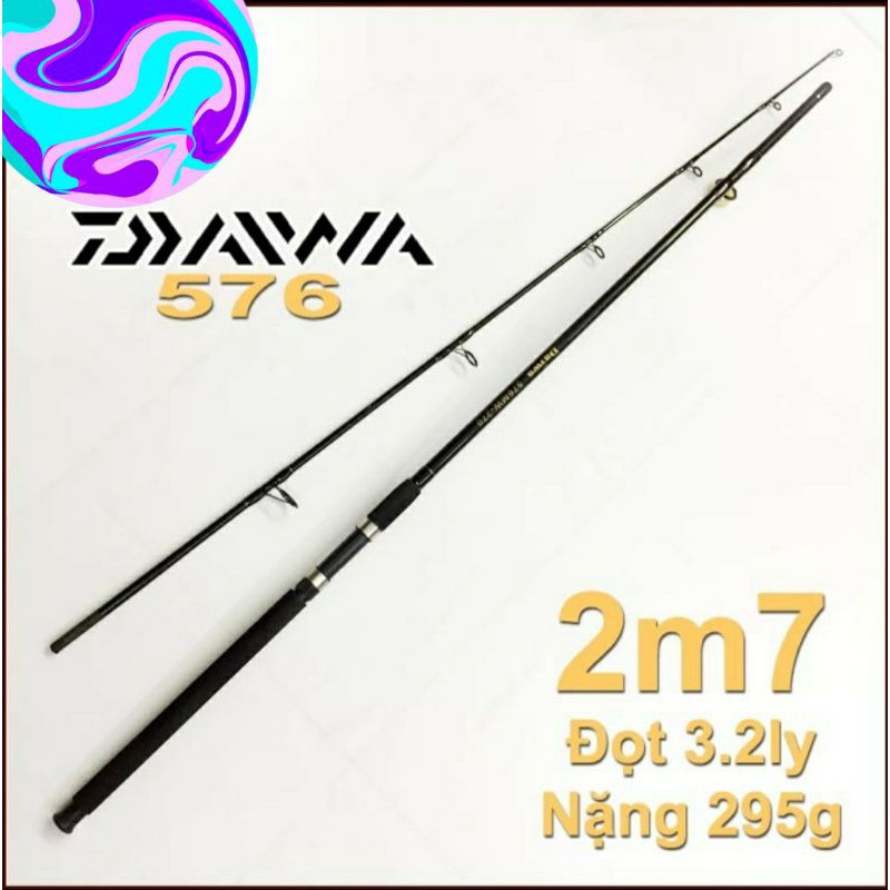 Cần daiwa 576 1m8 2m1 2m4 2m7 3m phôi to dày