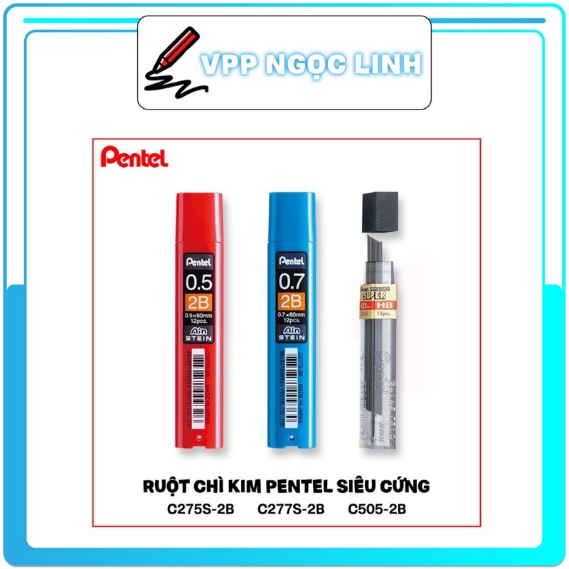 Ruột Chì Kim Pentel - Siêu Cứng (0.5/0.7mm)