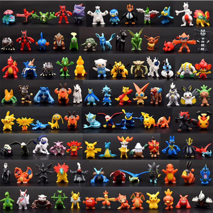Mô hình Pokemon mega huyền thoại mini đồ chơi nhân vật bằng nhựa giá rẻ