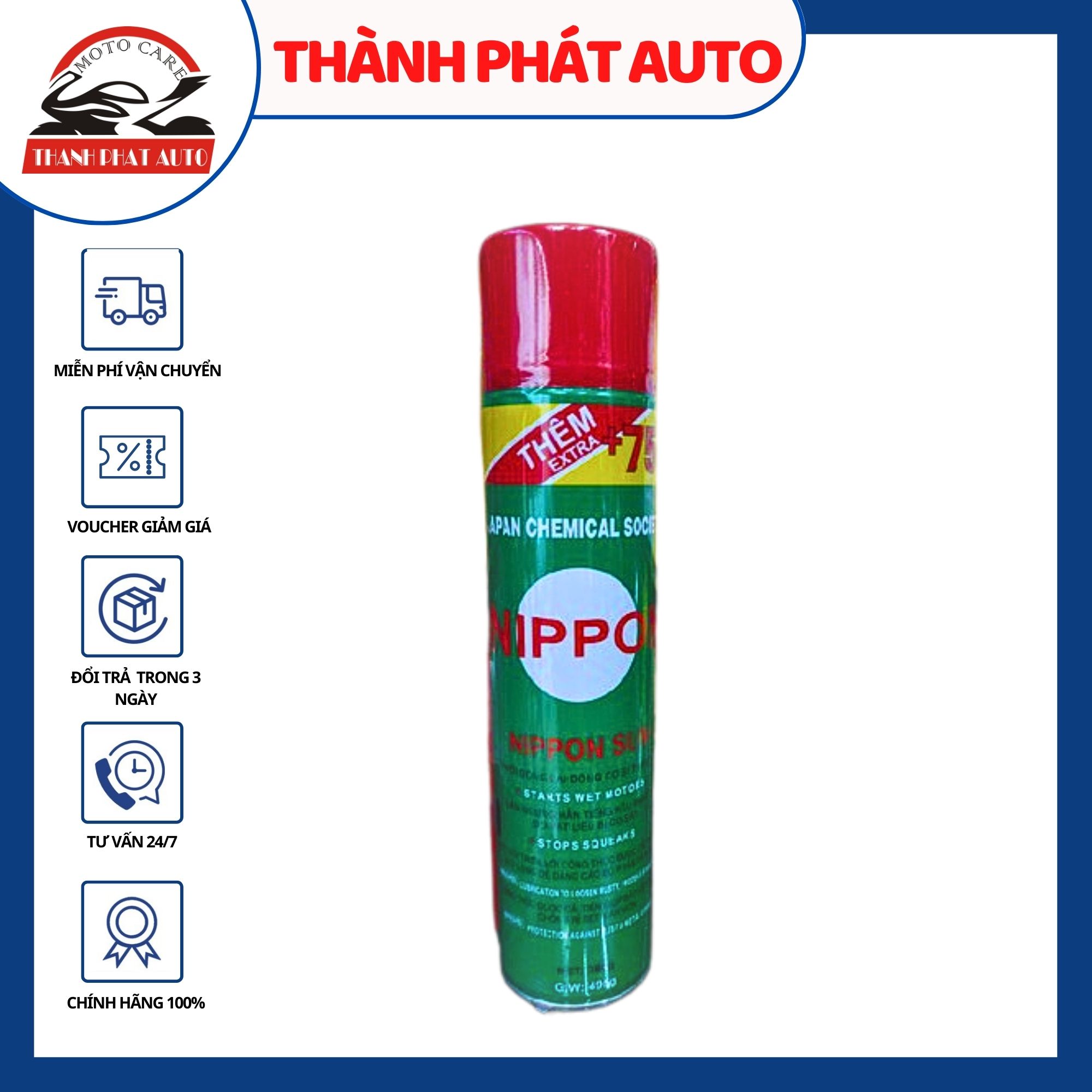 Xịt bôi trơn, chống sét giảm tiếng ồn NIPPON 495G