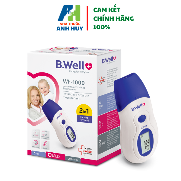 Nhiệt Kế Hồng Ngoại BWell Thụy Sĩ WF-1000