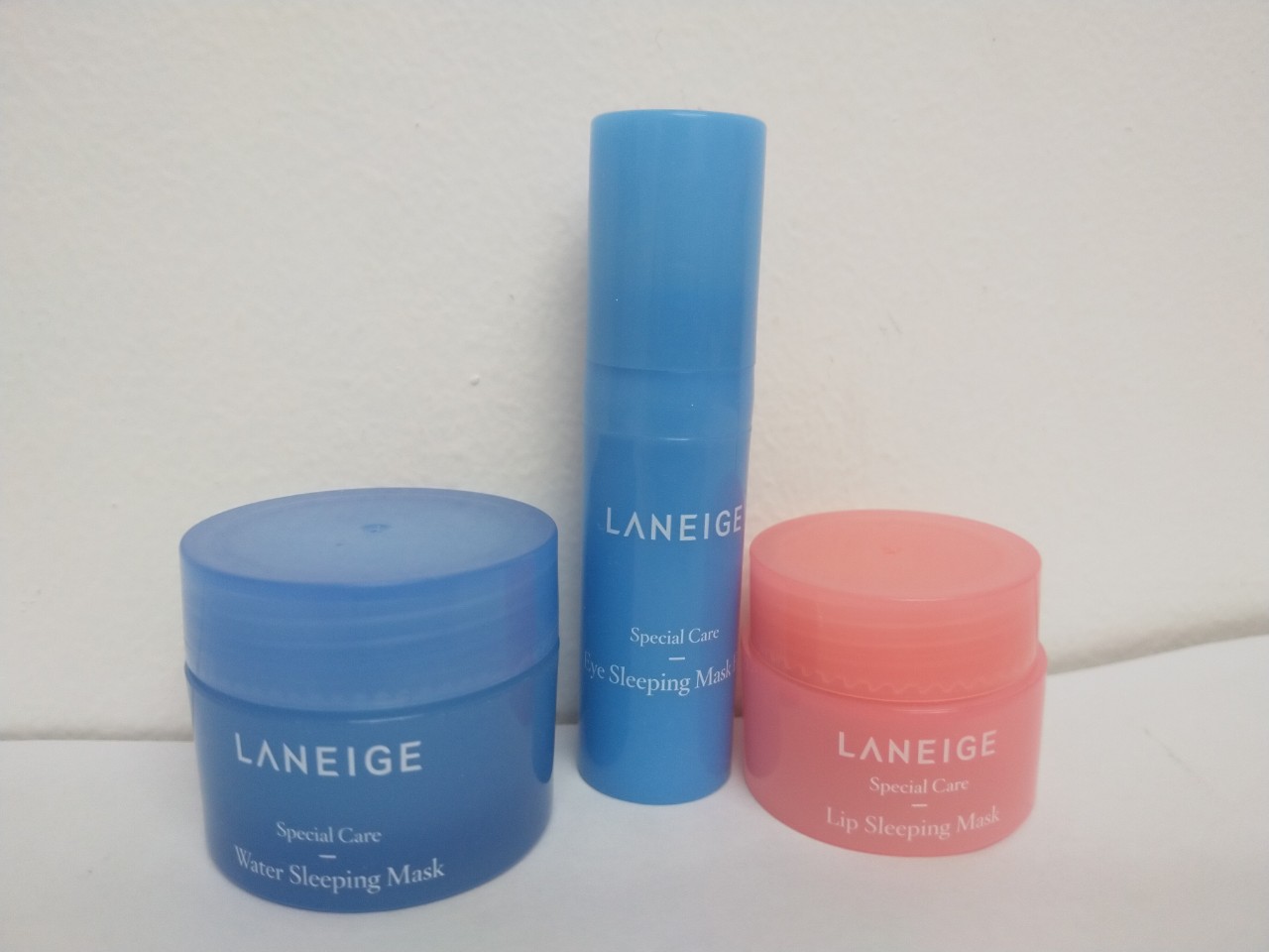 [HCM]Combo 3 mặt nạ ngủ Laneige dành cho Mặt - Mắt - Môi (Xanh)