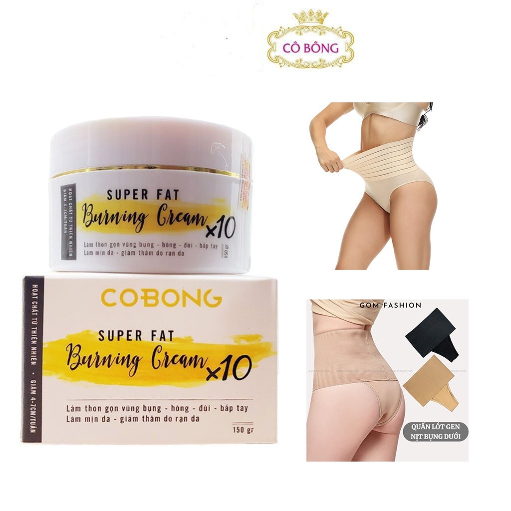Kem Tan Mỡ Cô Bông 150g Giảm Mỡ Bụng [ Kèm Thước Dây ] tặng kèm quần nịch bụng định hình cao cấp