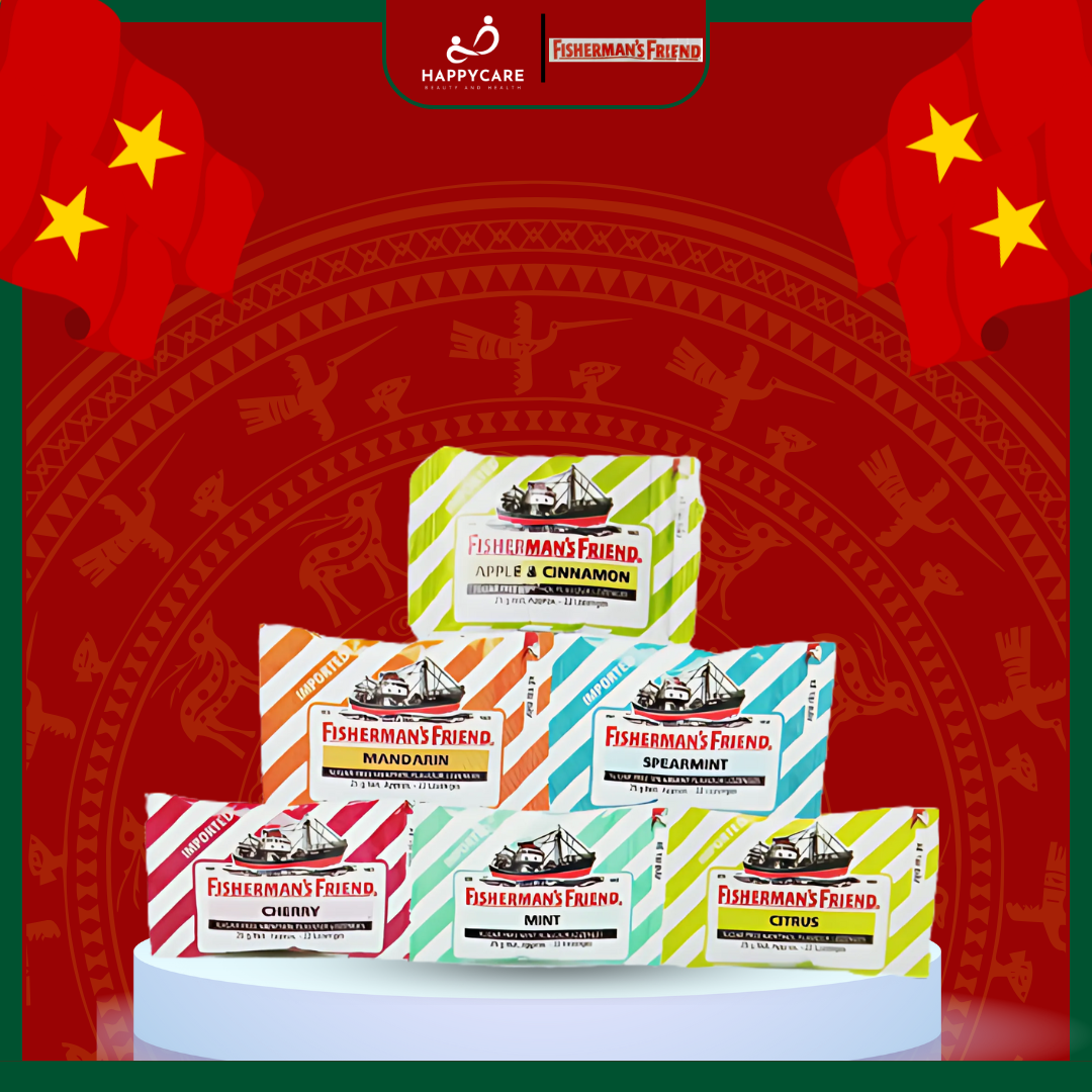   Combo 5 bịch  Kẹo cay con tàu Không đường Fisherman's Friend 