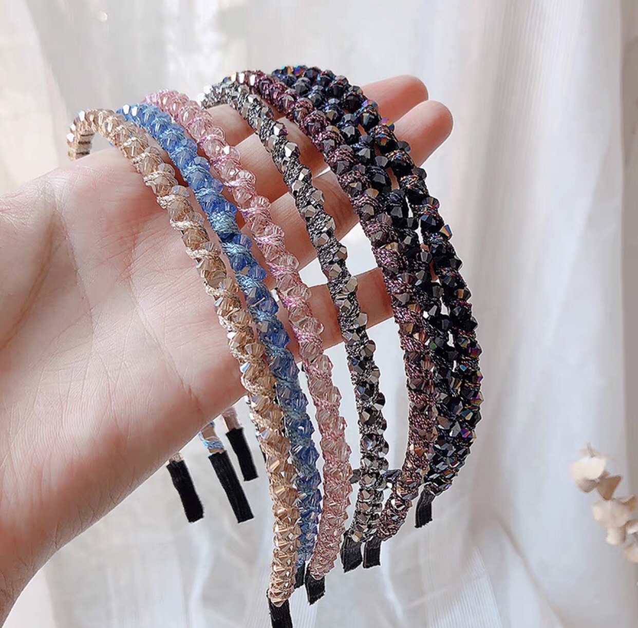 Bờm Cài Tóc Đính Hạt Cườm, Cài Tóc, Băng Đô, Hàng Đẹp, Giá Đẹp - Phukienteen