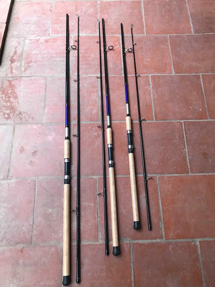 Cần câu cá 2 khúc daiwa phantom cán gỗ