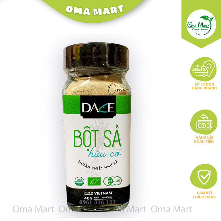 Bột sả hữu cơ dace 40g