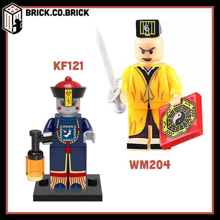 Đồ Chơi Lắp Ráp Minifigures Ma Cà Tưng và mô hình đồ chơi Cương Thi Và Pháp Sư KF121 WM204