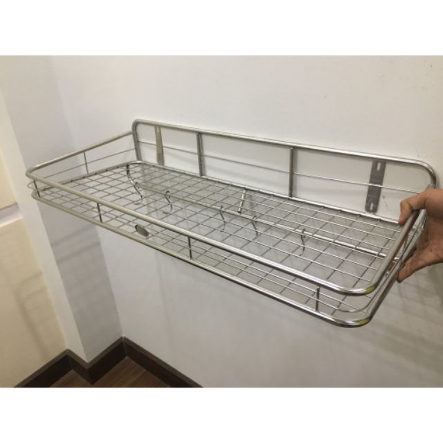 Kệ inox đa năng úp chén, treo nồi