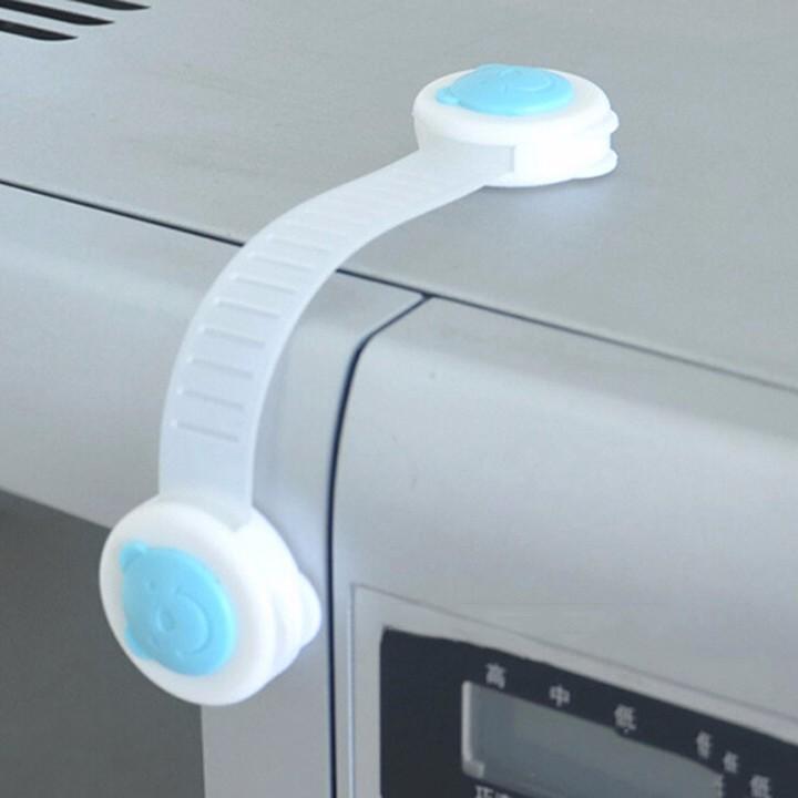 Bộ 2 khóa gài tủ lạnh, tủ đồ, ngăn kéo đa năng