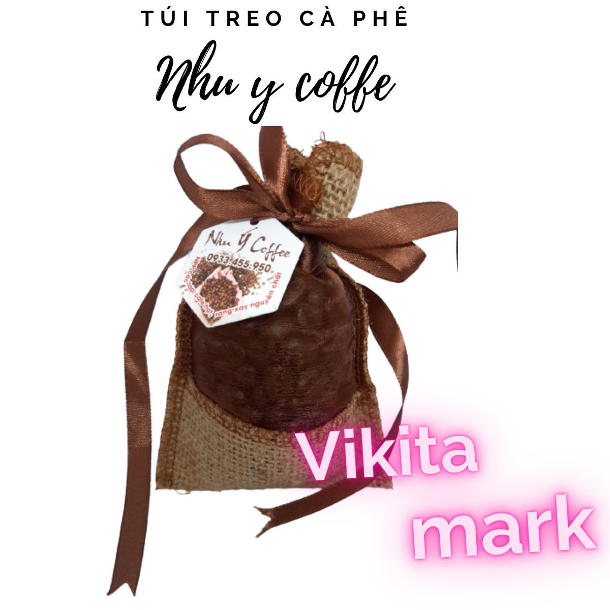 Túi treo hạt cà phê Arabica vải đay sang chảnh vừa hút mùi và tỏa hương cà phê nhẹ nhàng thư giãn