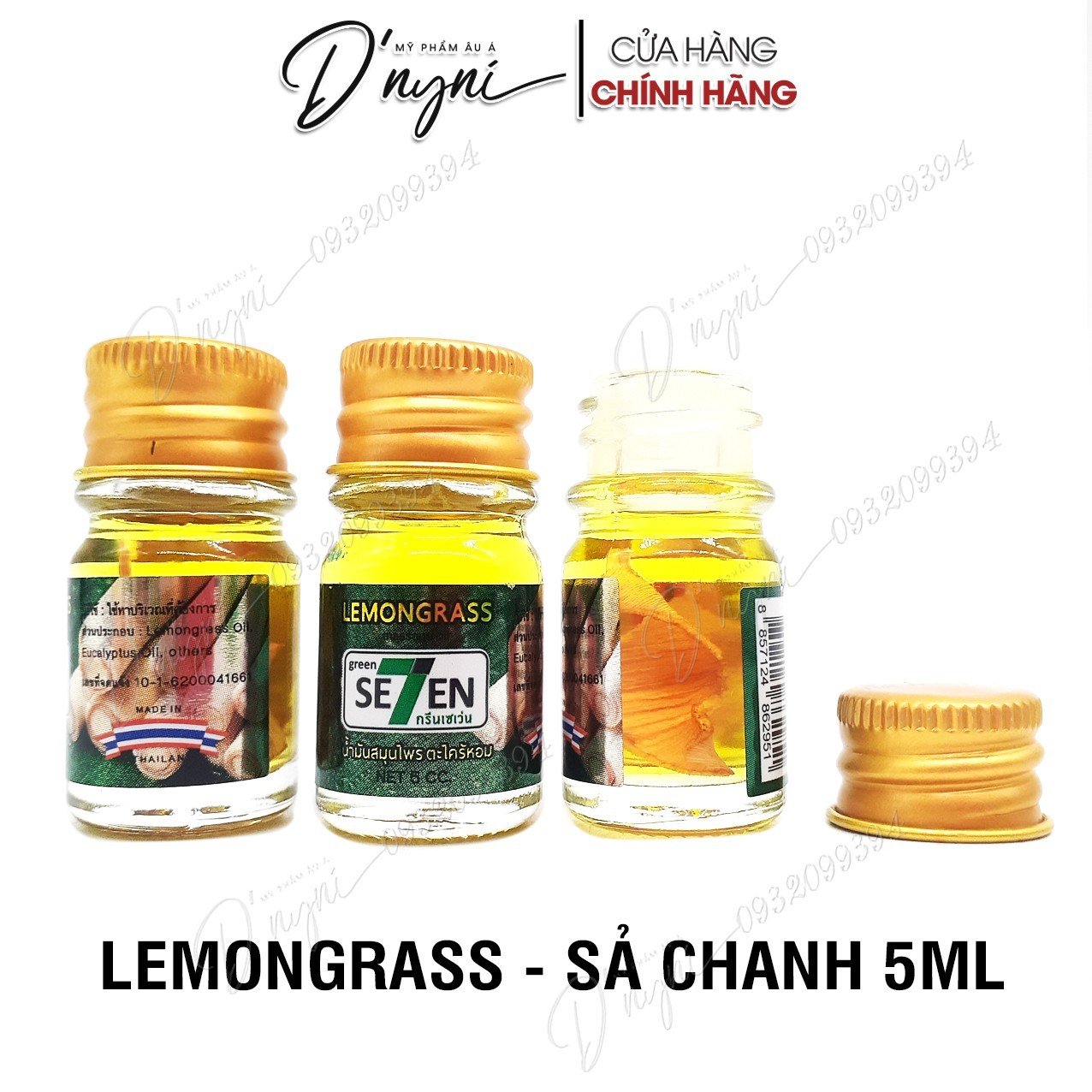 Dầu gió thảo dược dạng nước green se7en 5ml thái lan