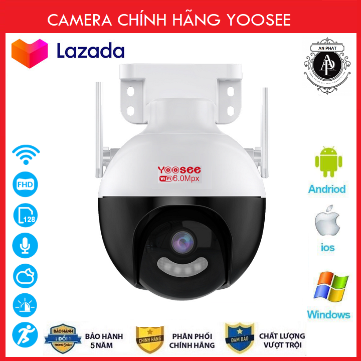 Camera Yoosee Ptz ezpro 6.0Mpx Full HD 1080 Camera nhất 2023 siêu sắc nét