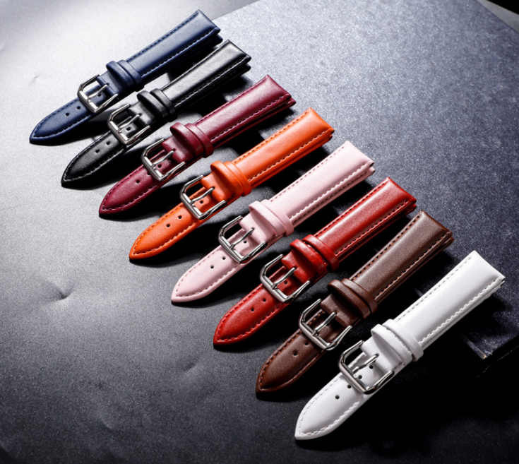 Dây đồng hồ da nữ nam da bò 12mm 13mm 14mm 15mm 16mm 17mm 18mm 19mm 20mm 21mm 22mm 24mm cho đồng hồ casio, orient, tissot, seiko, dw, citizen, patek philippe, omega, ls05, swarovski, fossil, ck, skmei, michael kors, burberry
