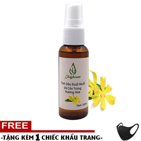 (MUA 1 TẶNG 1) Bình Xịt Tinh dầu đuổi muỗi Hương Ngọc Lan Cho Phòng Ngủ Bé Yêu Julyhouse 50ml - TTGT89