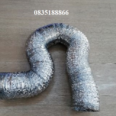 Ống thông gió - ống hút mùi nhà bếp - ống sun bạc phi 125 dài 8 mét hàng loại 1 chất lượng tốt