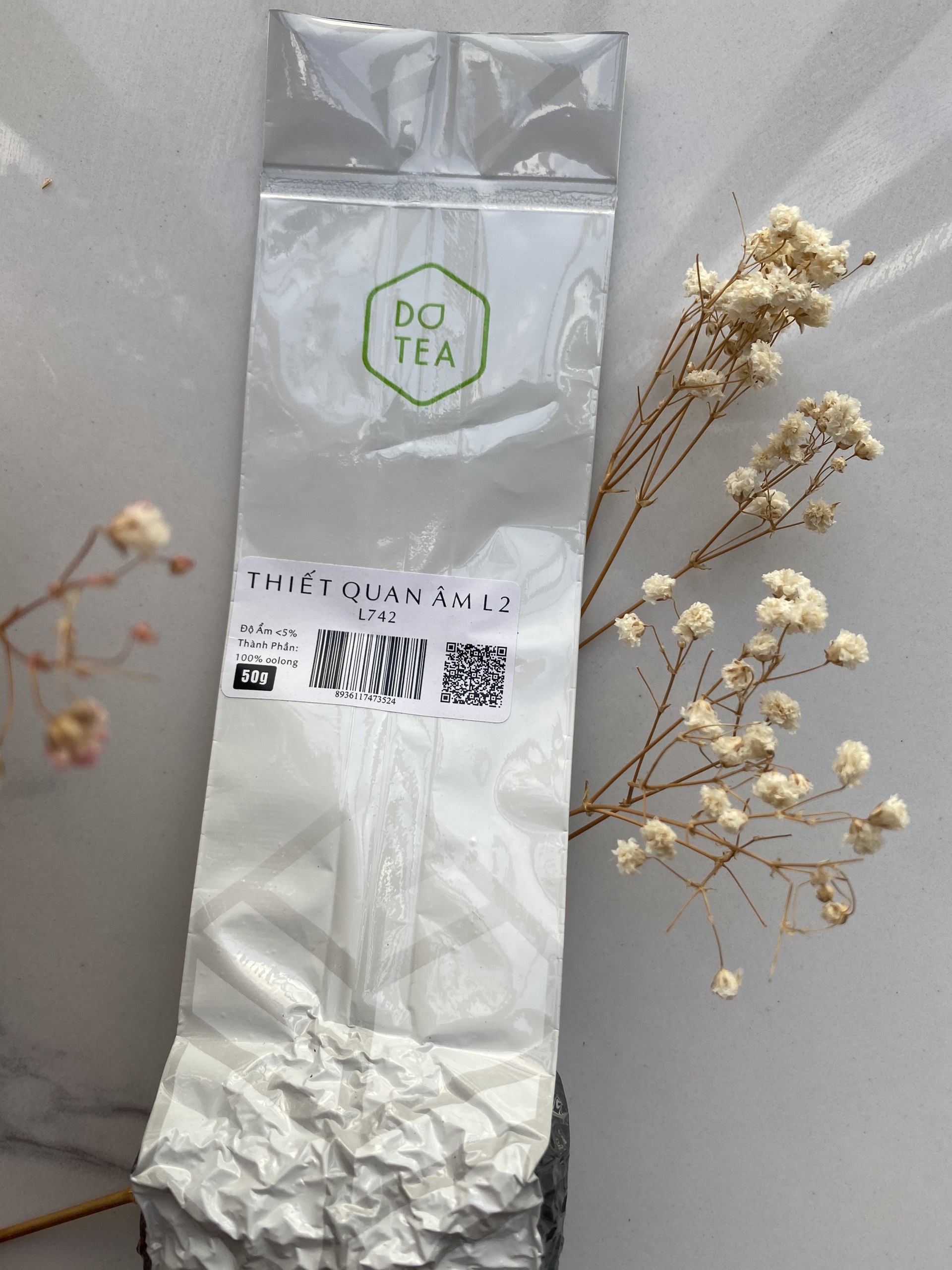 Trà ô long thiết quan âm l742 dotea 50g - trà oolong nước vàng ánh kim hương hoa lan đặc trưng