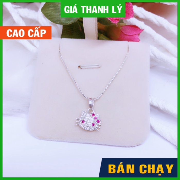 Dây chuyền bạc mặt mèo Kitty dễ thương cho bé - Trang sức bạc Panmila ( MDC.A34 )