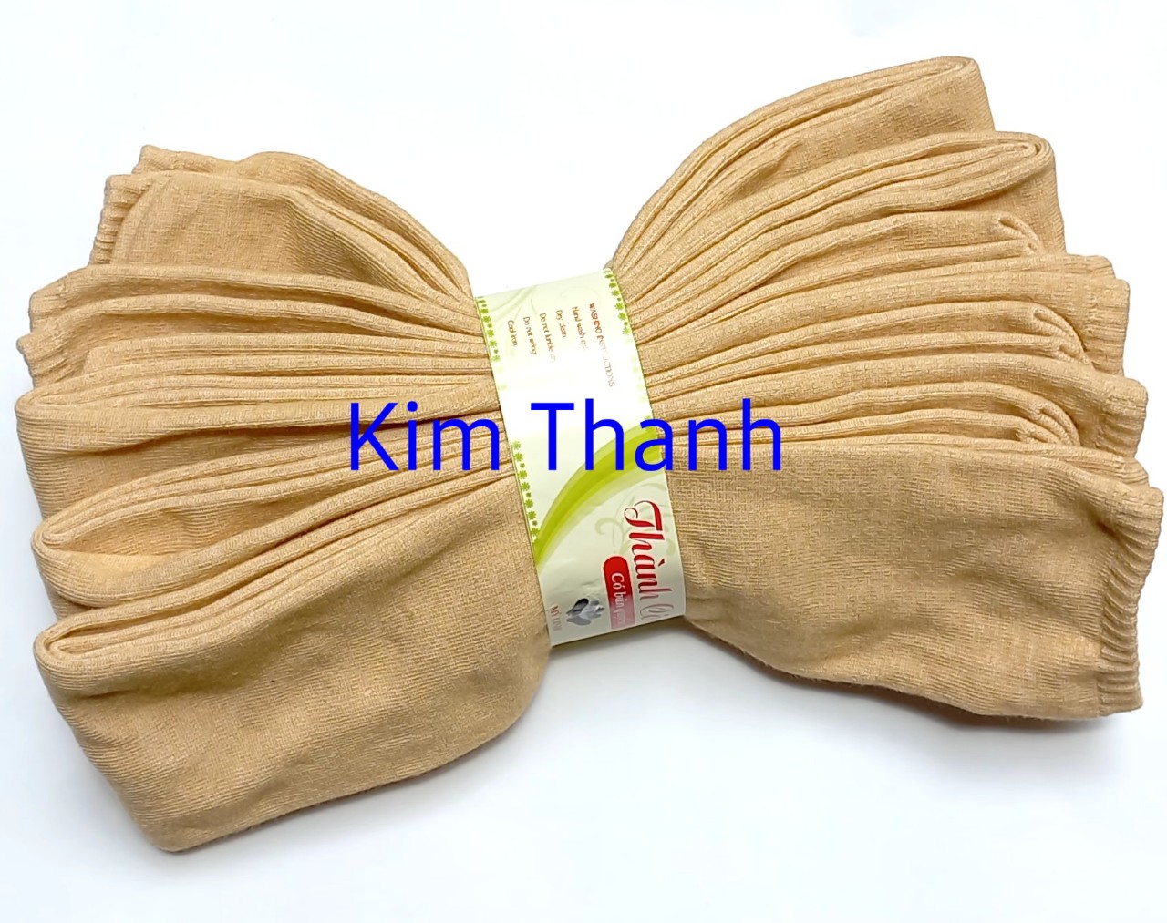 [05 đôi] Vớ da đùi xỏ ngón thun Cotton dầy thoáng mát chống nắng (MÀU VÀNG LẠC ĐÀ)