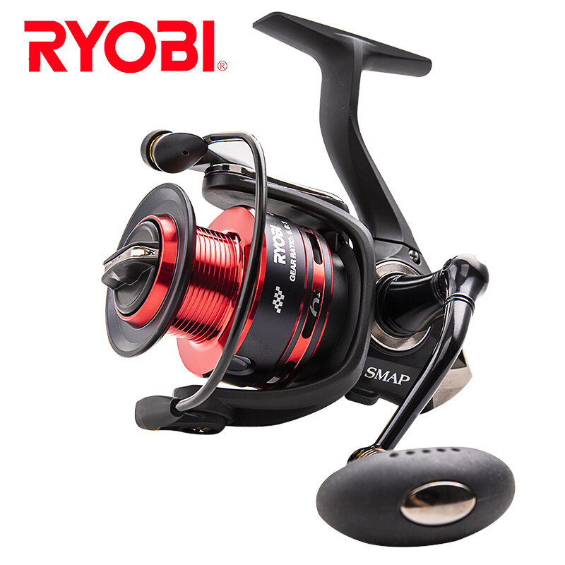 Ryobi Japan Smap Light Fishing Reel Metal Spool Max Drag 10Kg Waterproof Spinning Reel For Bass Pike Fishing Gear
