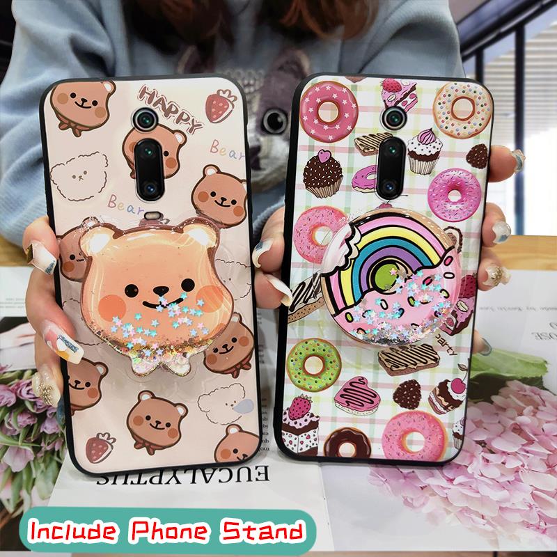 Anti-knock Waterproof Phone Case For Xiaomi Redmi K20/K20 Pro/Xiaomi 9T/9T Pro Silicone foothold Cute protective TPU