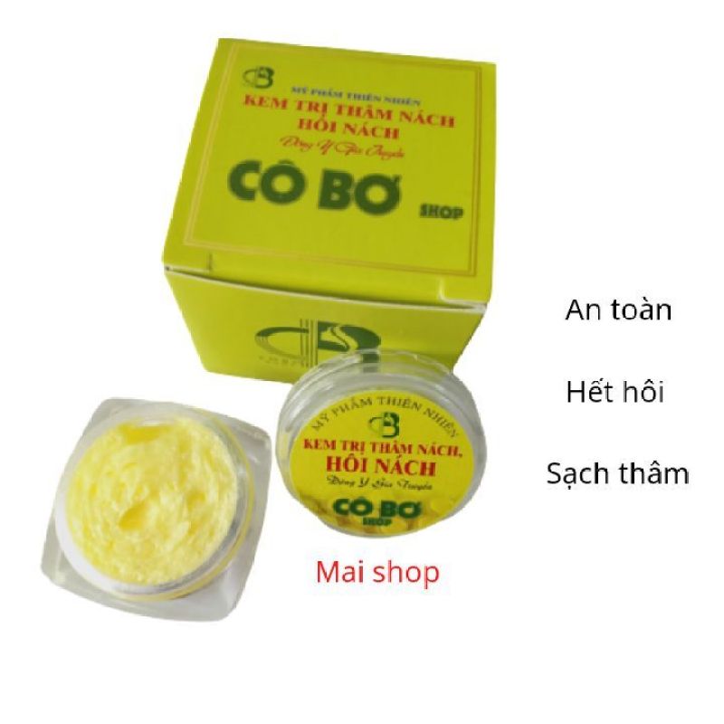 COMBO 2 LỌ KEM CÔ BƠ TRỊ HÔI, THÂM NÁCH - SÁNG MỊN DA ,Kem loại bỏ thâm , khử mùi hôi nách Cô Bơ giảm thâm vùng kín đầu gối khuỷu tay chân - Hết hôi sau 3 ngày , hết thâm sau 7 ngày