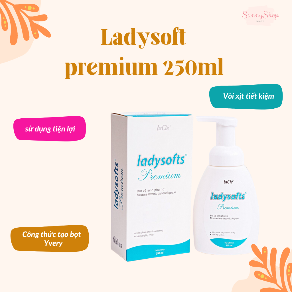 Bọt vệ sinh phụ nữ Ladysoft premium 250ml-Tạo bọt tức thì