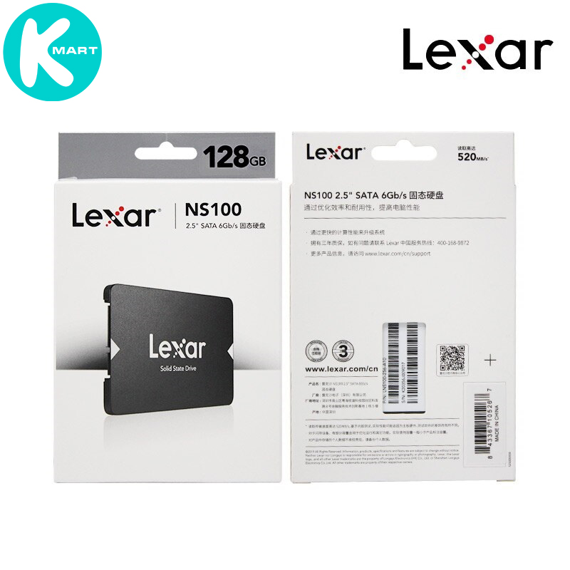 Ổ cứng ssd lexar ns100 sata iii 128/256/512gb - hàng chính hãng