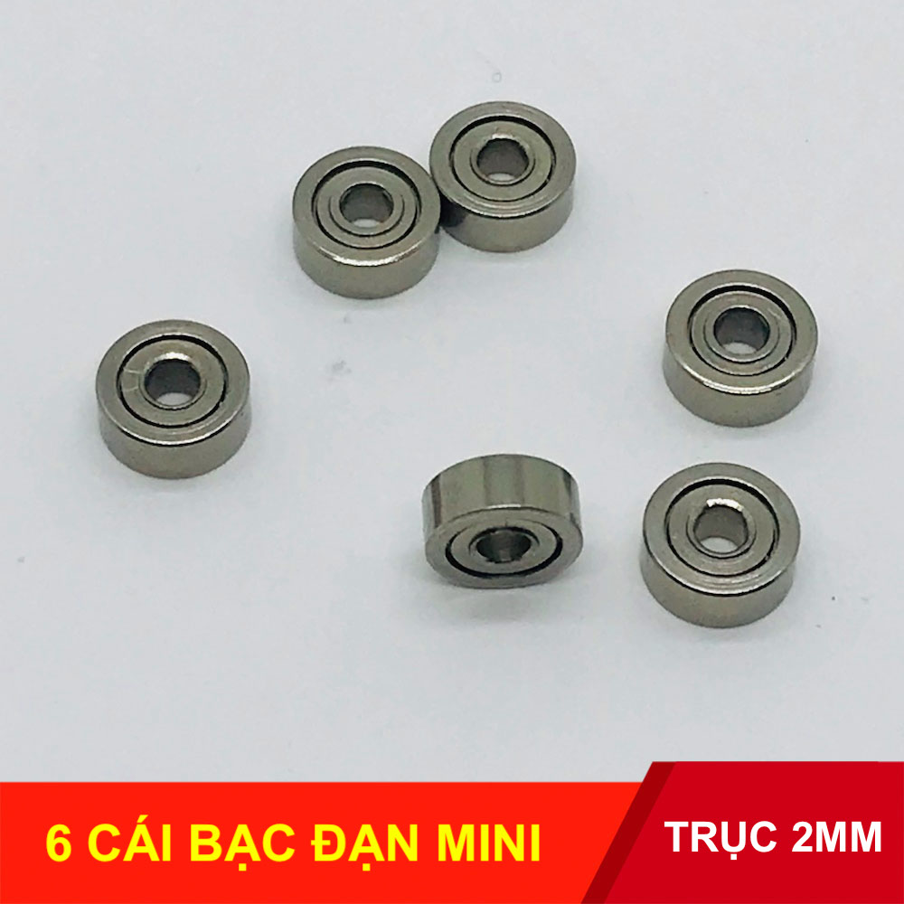 [HCM]6 cái bạc đạn mini cho trục 2mm đường kính 6mm kích thước 2x6x2.5mm - LK0249