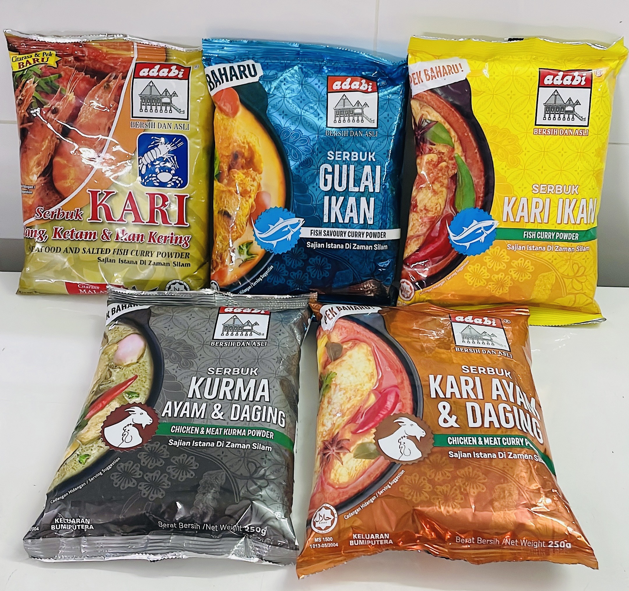 [HCM]Bột cà ri ADABI/BABAS NK MALAYSIA gói 250g