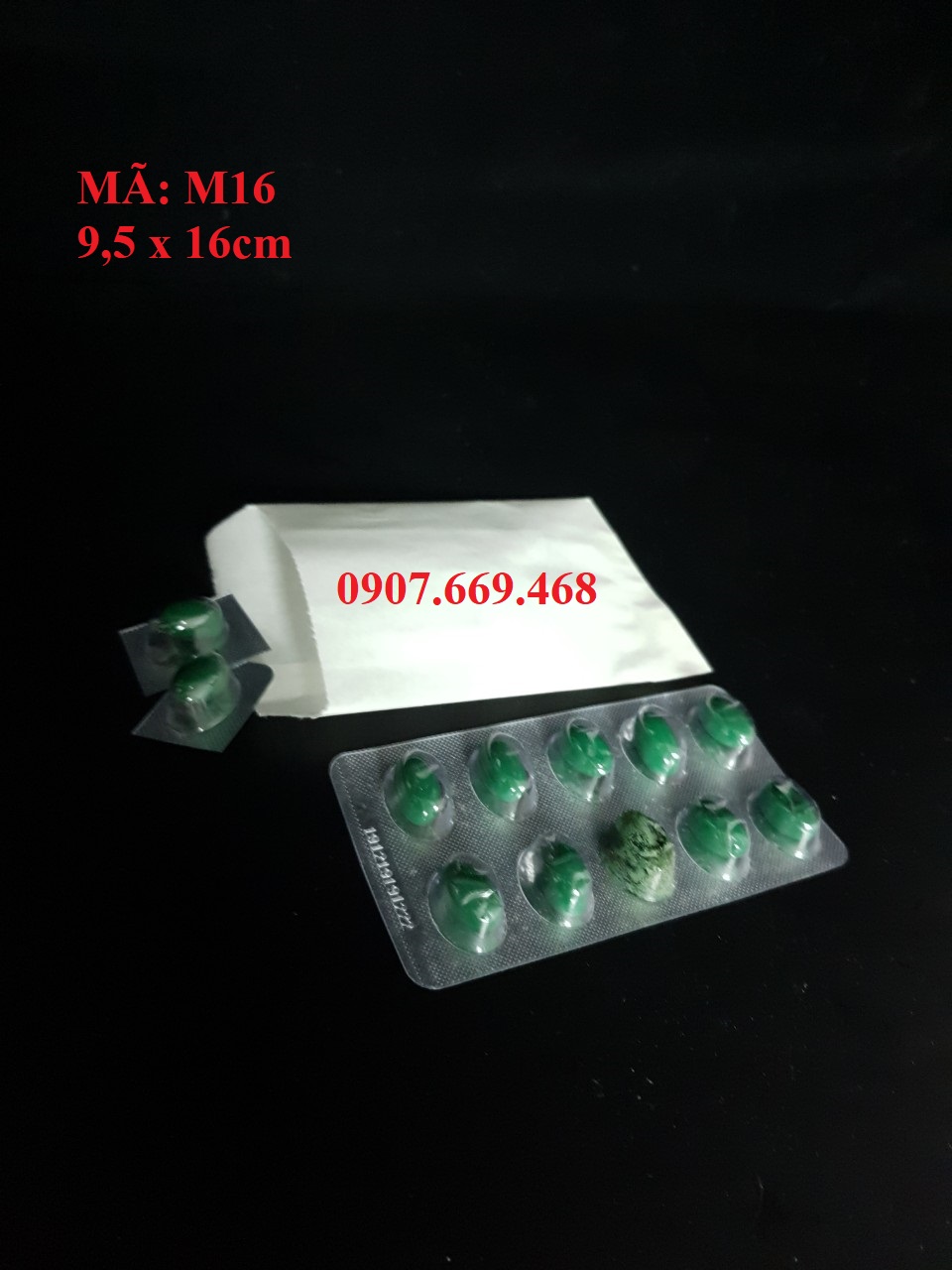 Túi giấy trắng đáy dẹp dùng đựng thực phẩm, khoai tây chiên ( combo 500 túi )