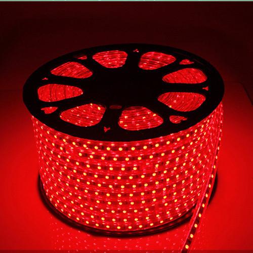 Bộ 10m đèn led dây 5050/220v màu đỏ + 1 đầu nối dây nguồn