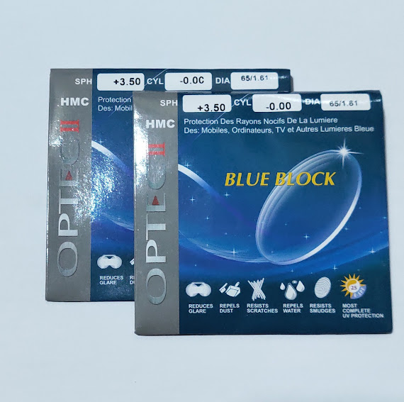 Tròng viễn thị chống ánh sáng xanh BLUE BLOCK