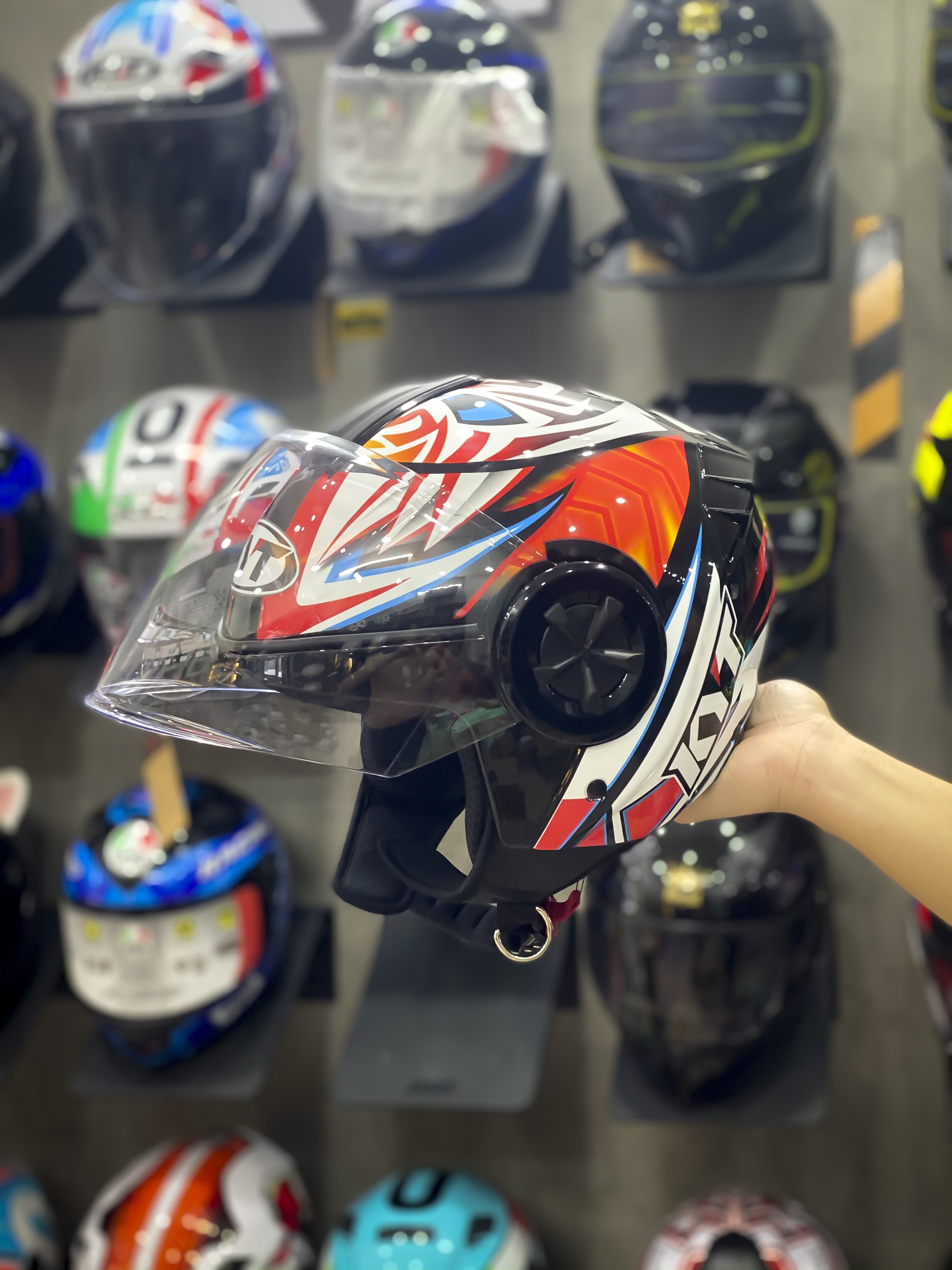 Mũ bảo hiểm Royal M787 Tem Tiger Bassani tặng tem KYT và túi chính hãng