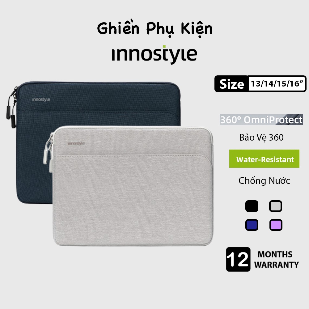 Túi chống sốc innostyle usa omniprotect slim for macbook air/pro m3/m2/m1 13/14/15/16inch