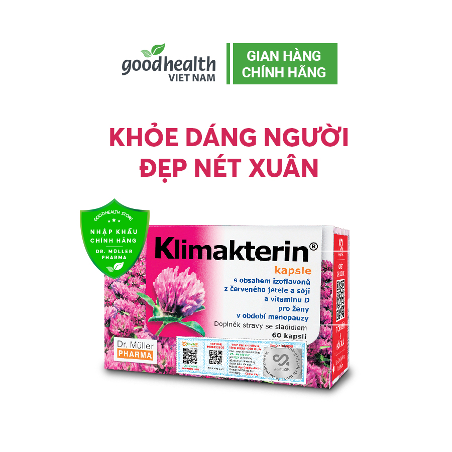 Viên nội tiết tố nữ Klimakterin - Dr.Muller 60v tăng cường nội tiết, giảm triệu chứng tiền mãn kinh và mãn kinh