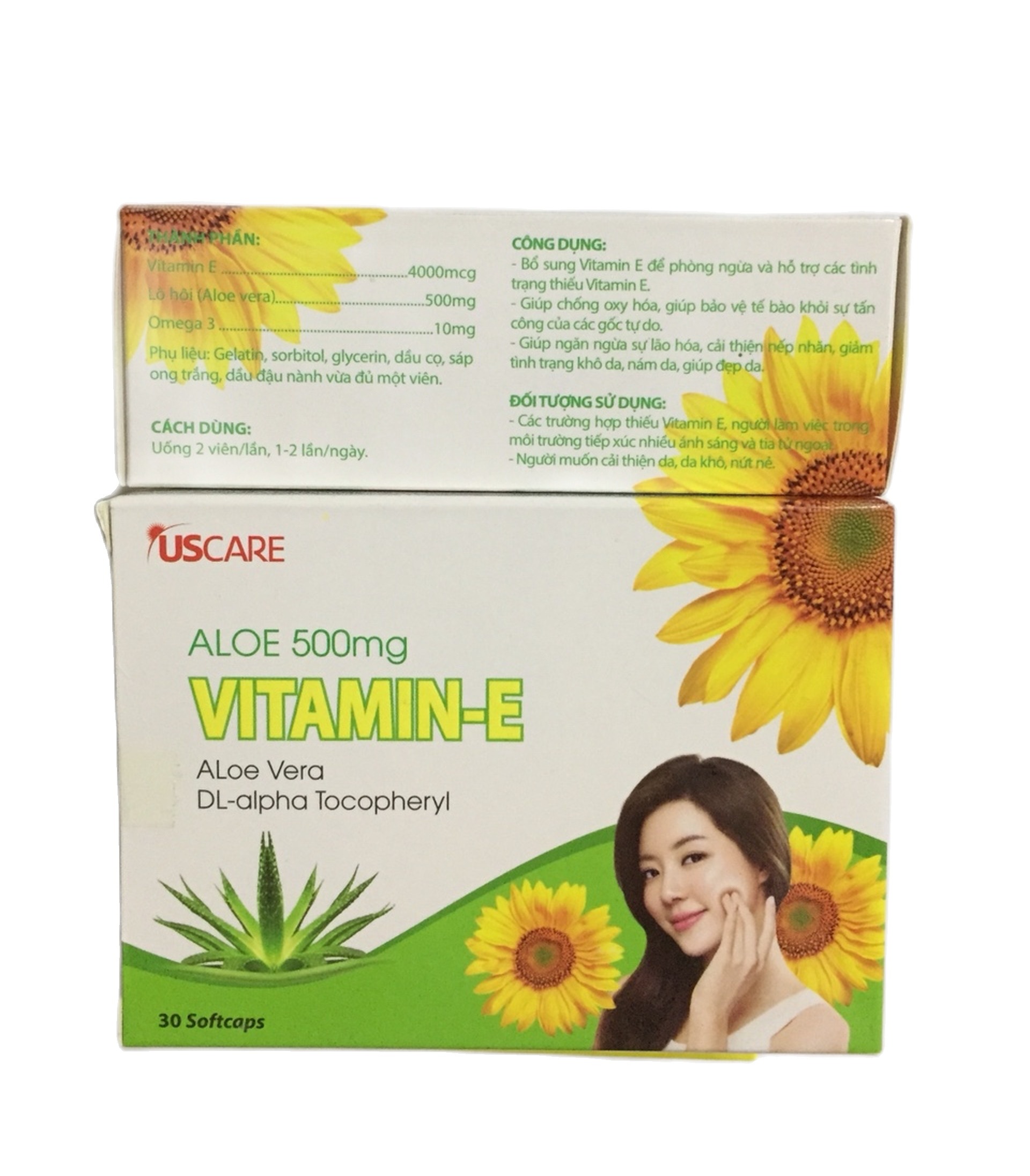 Vitamin E 400 giúp làm đẹp da , hỗ trợ giảm não hóa da
