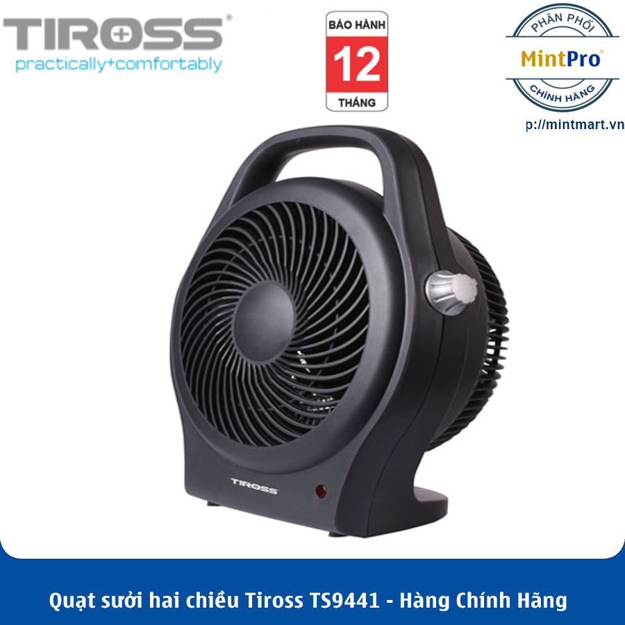 Quạt sưởi hai chiều tiross ts9441 - hàng chính hãng