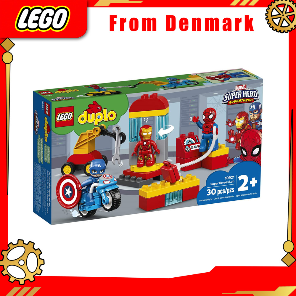 Đề nghị đặc biệt LEGO DUPLO Superhero Lab 10921 Marvel Avengers Superhero Building Toys and Educational Sets Genuine Guarantee,